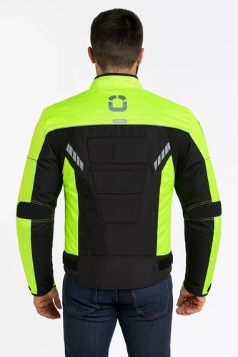Giacca Moto Uomo Impermeabile con Protezioni CE foto 3