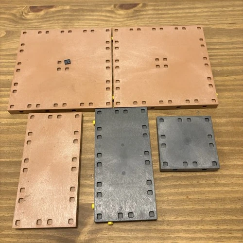 PLAYMOBIL 1997 Geobra Brown & Gray Floor Base Panels Lot – Vintage