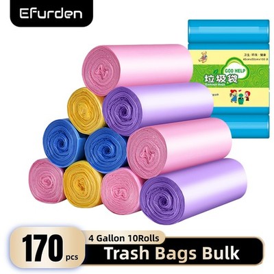 Trash Bags Bulk 170 Count Garbage Bags Gallon Trash Bag Small