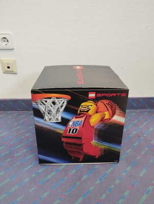 Lego Display Cardboard Cube Sports NBA Basketball RARE Banner Werbe NHL 2002