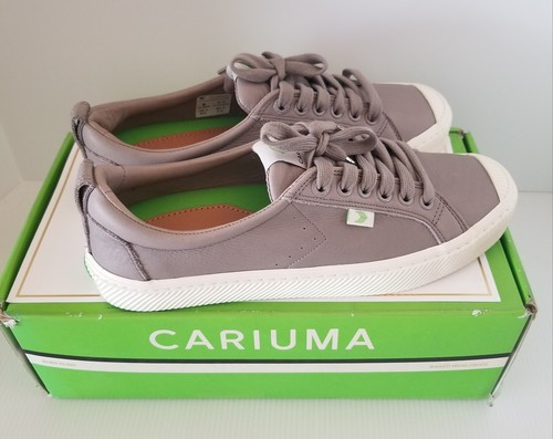 Cariuma Oca Low Premium Leather Sneaker Shoes Grey Womens 9.5 Men’s 8 NIB