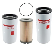 LF14000NN Oil Fuel Filters For Cummins ISX15 ISX12 ISX16 Oil Change Kit FF5776