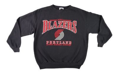 #ad #ad Retro portland trail blazers Basketball Team logo crewneck sweatshirt VK04731 $36.99