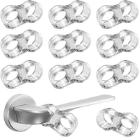 10Er Set TüRklinkenpuffer, Transparente TüRstopper Klinke, TüRpuffer Wandschutz