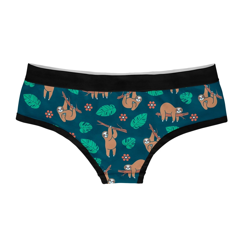 Womens Sloth Panties Cute Bikini Brief Funny Graphic Novelty Underwear for - Image 2 of 4
