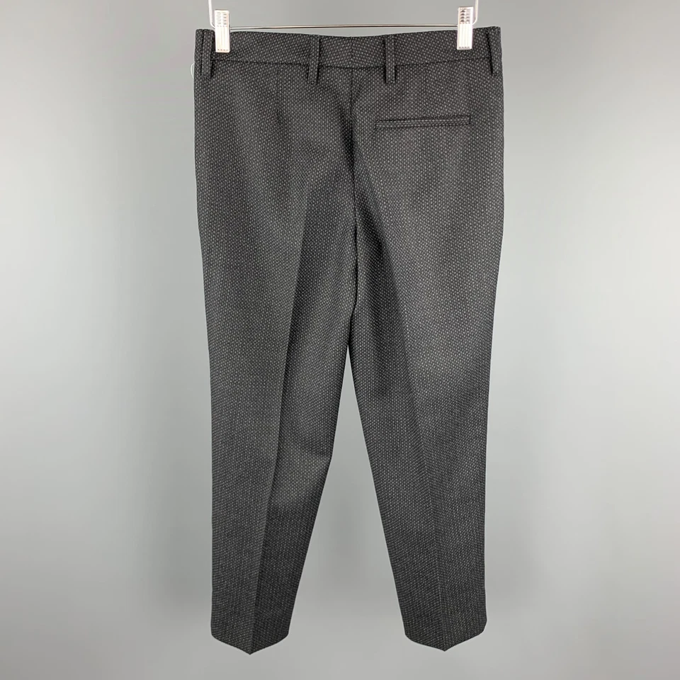 MIU MIU Size 2 Grey Houndstooth Wool Dress Pants - Image 3 of 4