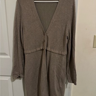 Women's s.Oliver Selection Taupe Cardigan Sweater