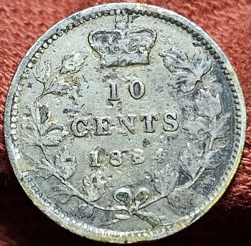 1884 Canada 10 Cents — photo from another recent sale