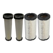 Qty 2: Inner & Outer Air Filters Fits Komatsu Replaces 119808-12520