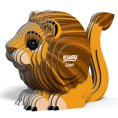 Eugy Lion 3d Puzzle, 24 Piece Eco-friendly Educational Toy Puzzles for Boys, Gir