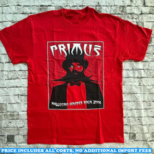 Rare Primus Tour Concert in Red T-shirt S to 5XL PA140 FREE SHIPPING