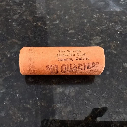 🍁 1964 Canadian 80% Silver Quarter Bank roll of 40 (6 Troy Oz.) BU, UNC Canada