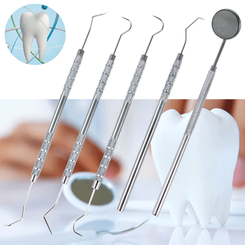 Dental Teeth Cleaning Kit Dentist Floss Plaque Remover Care Tooth Scraper Tools - Picture 6 of 6