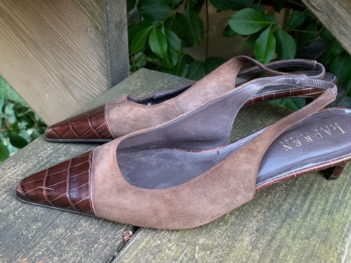 RALPH LAUREN Polo Kitten High Heels 