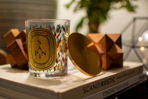 Empty diptyque Glass Candle Jar 6.5 oz SAPIN 2023 - Picture 4 of 4