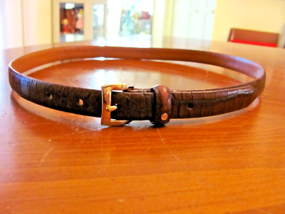Ralph Lauren Brown Textured Belt Polo Ralph Lauren - 4cm Textured-Leather Belt - Brown Polo  main image 2