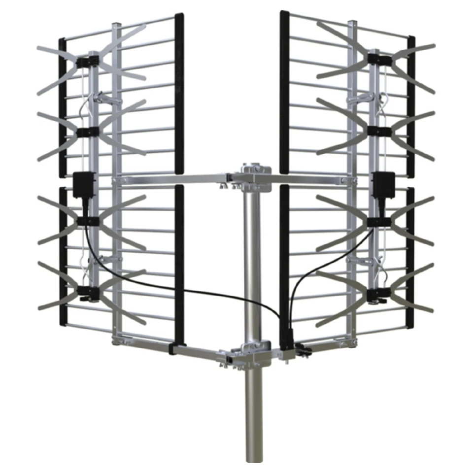 ANTENA DE TV 8 BAHÍAS MULTIDIRECCIONAL DE ALTA RESISTENCIA VHF UHF EXTERIOR HD OTA 8 BAHÍAS OTA Foto 4 de 4