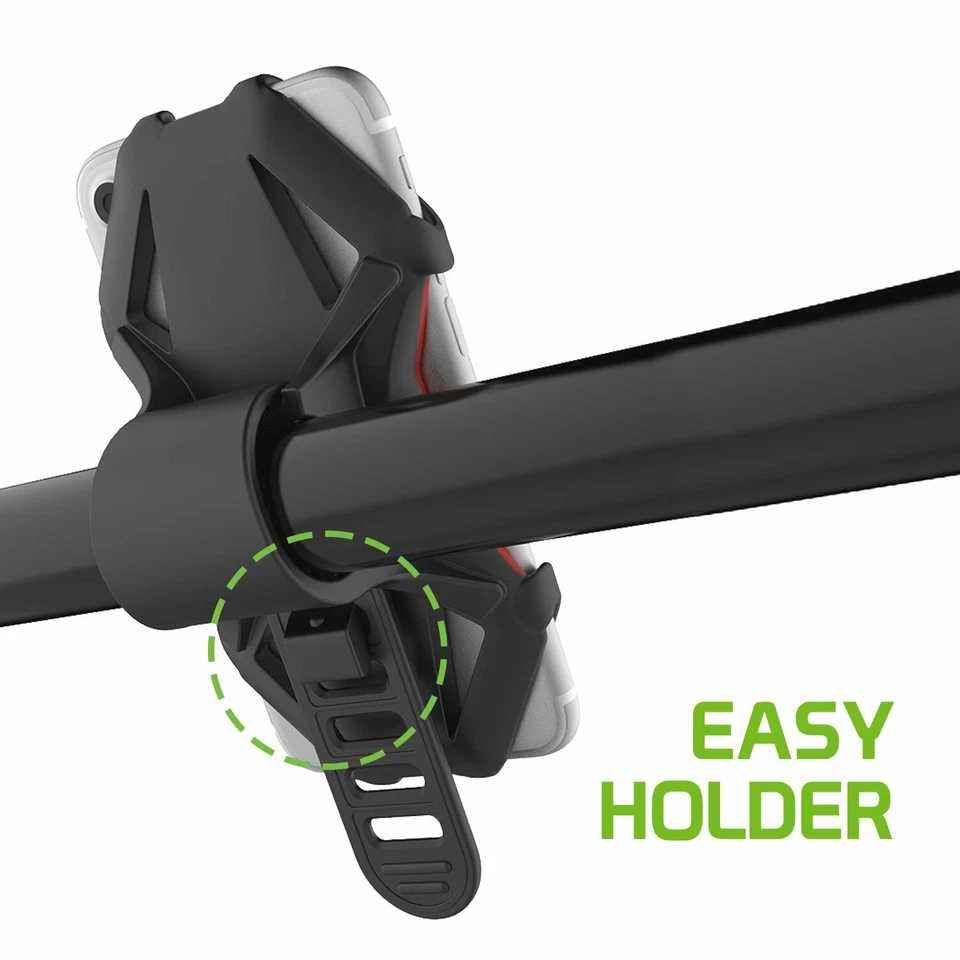 Cellet Universal Bicycle Phone Mount Cradle Holder for Apple Samsung - Gray - Image 3 of 4