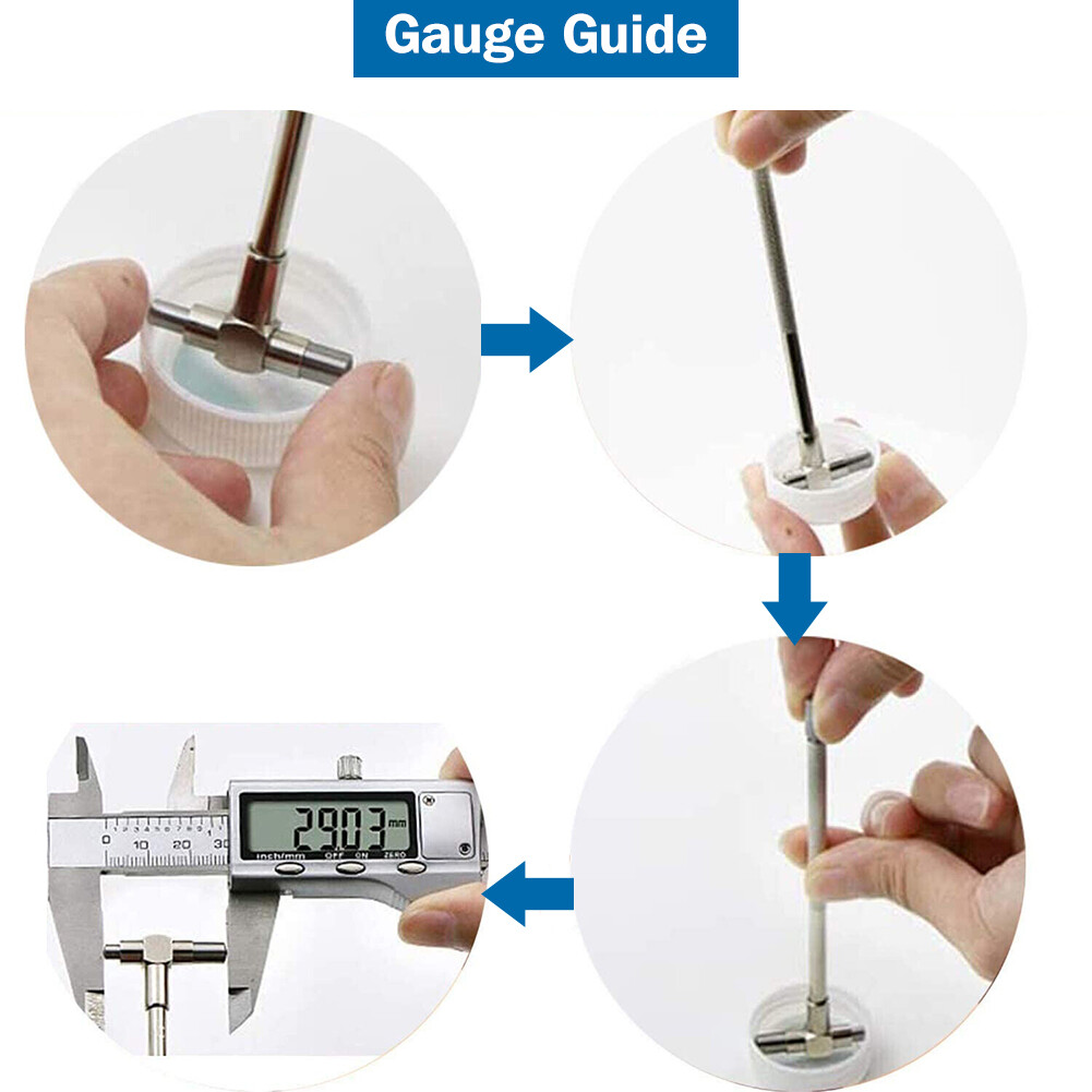 6x Telescopic Gauge Set Micrometer Measurement Bore Precision Engineer