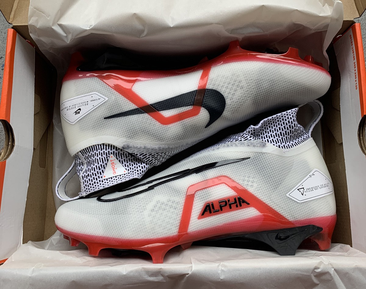 Nike Alpha Menace Elite 3 White/Red Football Cleat DM1792  display picture 3