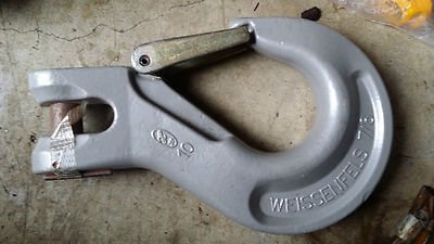 WEISSENFELS Clevis Latch Locking lifting Sling Hook 22-7/8 22mm G100 WLL 19T 