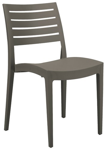 Indoor Outdoor Ladder Back Poly Dining Chairs (2 pc) Mfg Italy Stacks 9 Colors - Picture 19 of 32