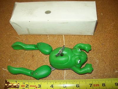 Vintage Toy Swimming Frog MCM Wind Up Swimming Pool