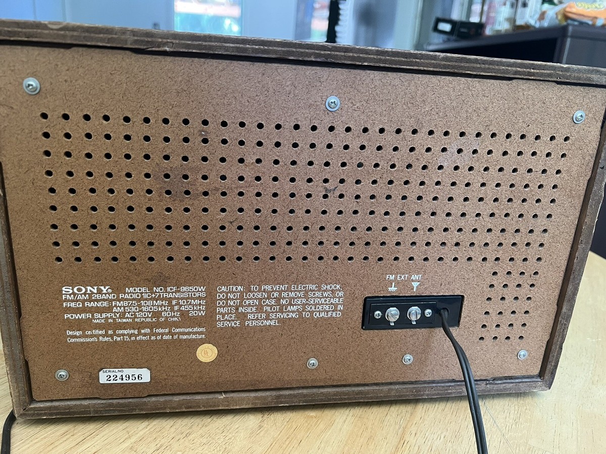 Vintage Sony model no: ICF-9650w fm/am 2 band radio | eBay