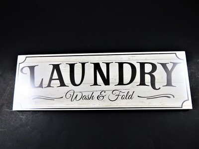 Chico Creek Signs LAUNDRY Wash & Fold Rustic Wall Décor 18X6 Inch USA New