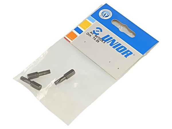 "602412 Bit Torx® TX25 L. Ges: 25Mm Befestigung: 1/4\" (C6,3 Mm) 3Stk. Unior"-image