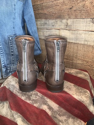 Frye Mens Phillip Leather Harness Boots Back Zip Size 9D Frye mens phillip harness - Gem main image 4