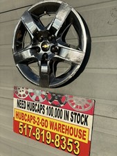 2008-2012 Chevrolet Malibu Bolt On Oem 1 Hubcap Chrome Used 17 Curb Rash Blem
