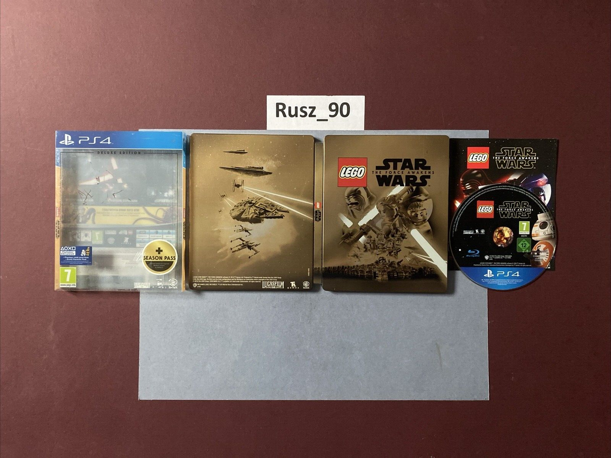 LEGO Star Wars The Force Awakens PS4 Deluxe Steelbook Edition NO DLC IN VG  COND