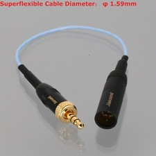 Body-Pack Microphone Mini-XLR TA3M Male 3Pin to 3.5mm Stereo Locking Plug Cable