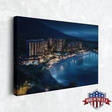 Lanikai Lights Wall Art, Canvas Print for Home Decor, Wall Decor Art Poster