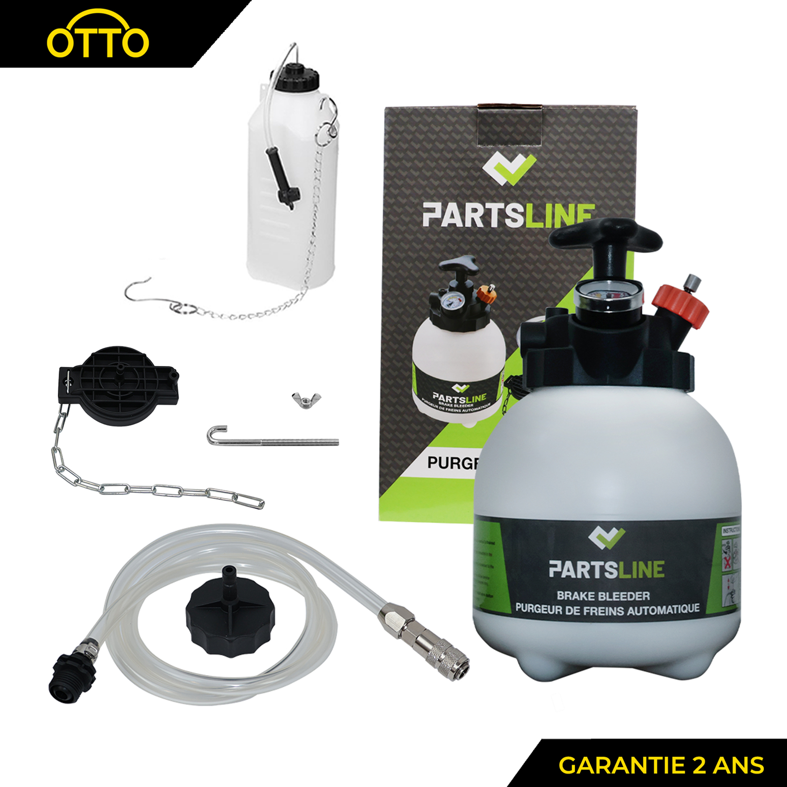 Purgeur de frein pneumatique 3L pour purger le liquide sans effort et sans aide