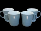 Vintage Pyrex Coffee Mugs Slate Blue Set Of 4 [1035]