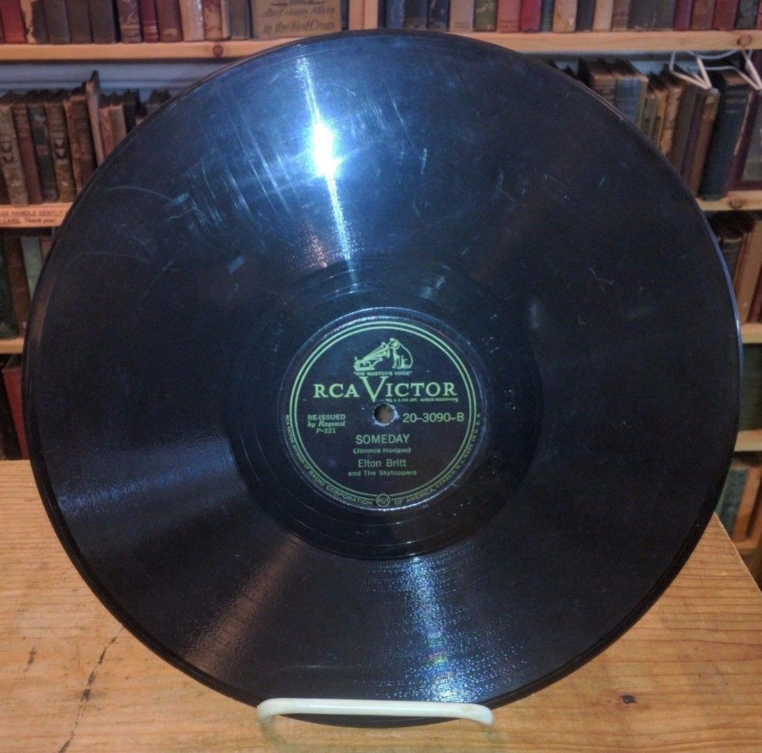 Elton Britt, Someday b/w Chime Bells, RCA Victor 78", 1940s label, 20