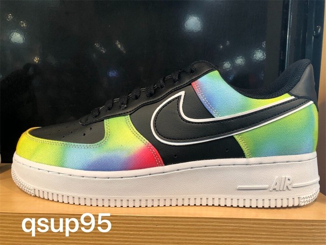 nike air force 1 black tie dye