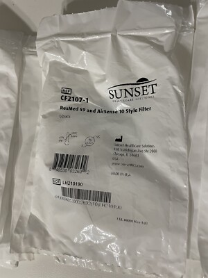 NEW SUNSET CF2107-1 CF2107-2 CF2107-6 Filters RESMED S9/ AIRSENSE 10  LOT Of 30