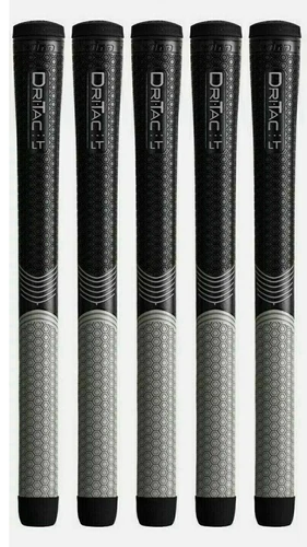 Set of 5 Winn  Dri-tac LT (less Taper) Golf Grip Midsize 6LTDT-BKG