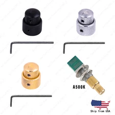 Dual Stacked A500k Concentric Control Mini Potentiometer with Knob for Bass