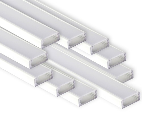 10x 2metri 1506 (20M) 20 metri PROFILO DI ALLUMINIO 15x6mm PER STRISCE LED BARRA - Imagen 17 de 22
