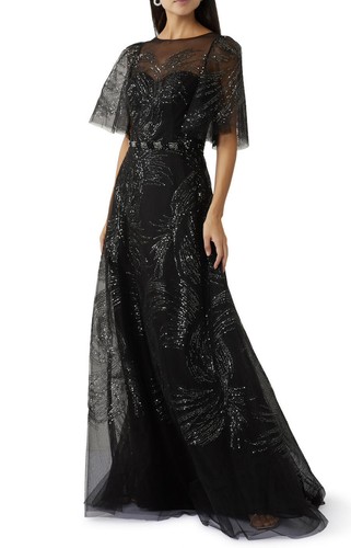 Vestido de tul de lentejuelas Teri Jon Illusion talla 14 precio de venta sugerido por el fabricante $1180 - Imagen 3 de 18
