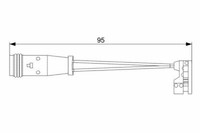 Warnkontakt Bremsbelagverschleiß Bosch 1987473006