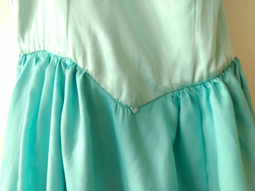 Vintage 80s Prom Dress Lace One Shoulder Size XS Extra Small 29" Bust - Picture 8 of 13