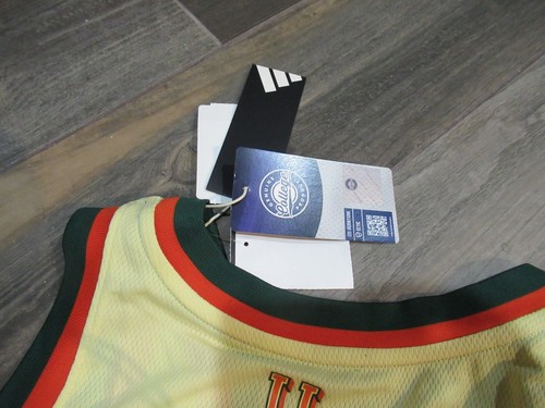 Miami Hurricanes #1 Adidas maglia basket uomo large nuova con etichette spedizione gratuita - Foto 4 di 4