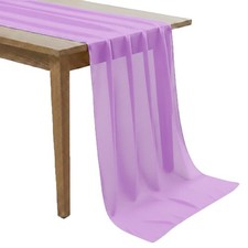 Pack of 10 Orchid 10ft Chiffon Table Runner 29x120 Inches Long Romantic R...
