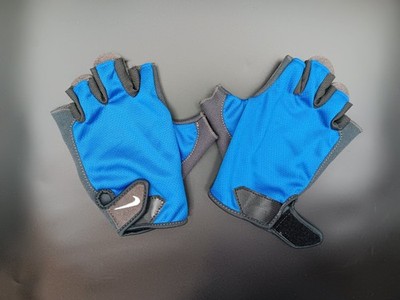 Nike Men's Essential Lightweight Training Fitness Gloves XL Blue Gray