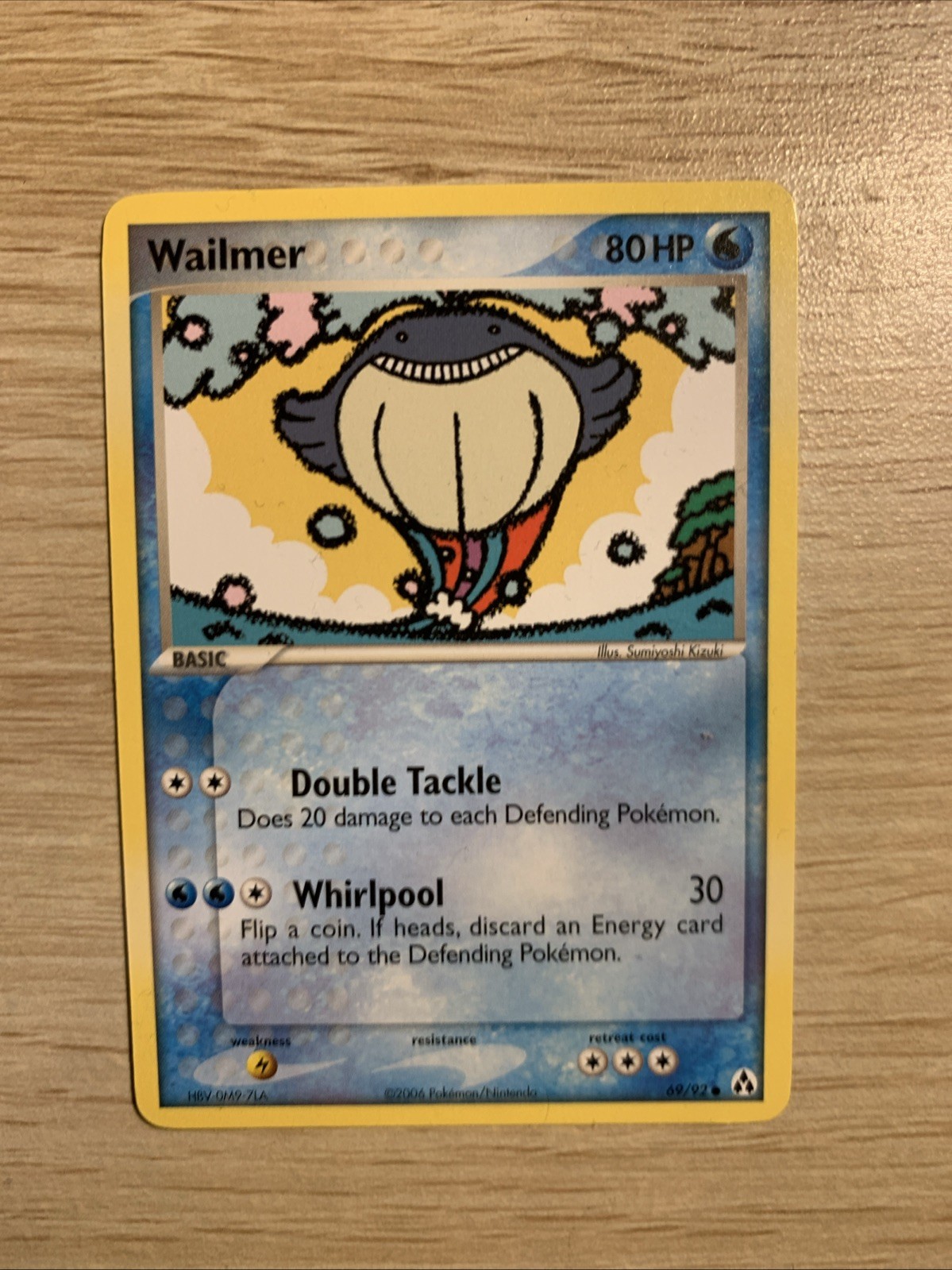 Pokémon TCG Wailmer - 69/92 Legend Maker  - 2006